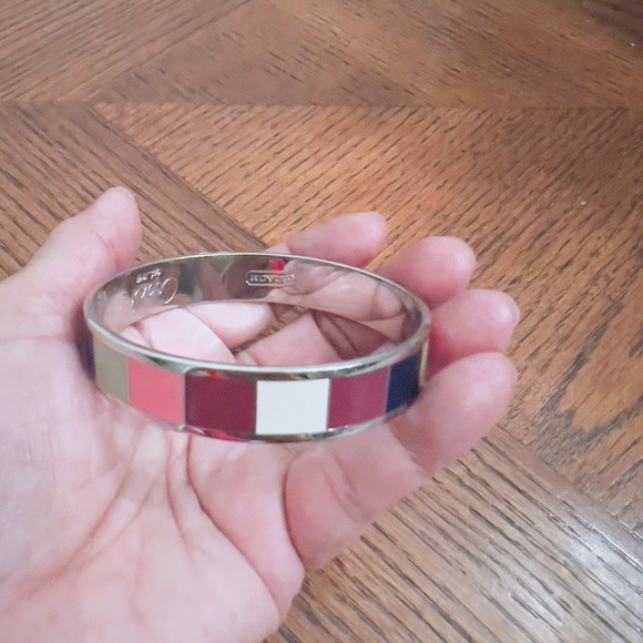 COACH Legacy Stripe Bangle Bracelet - Picture 7 of 7